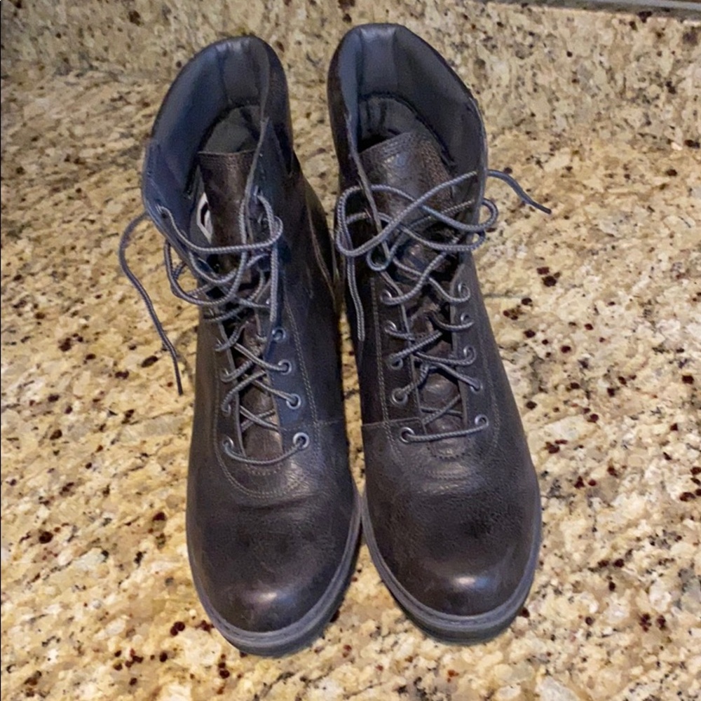 Timberland Wedge Leather Boots